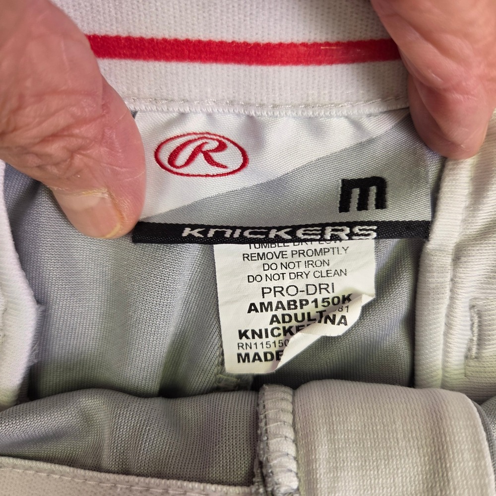 Rawlings Pro-Dri Knickers Baseball Pants Gray Mens Medium AMABP150K - Picture 2 of 7